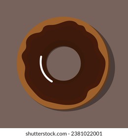 Glazed Donut vector design illustration