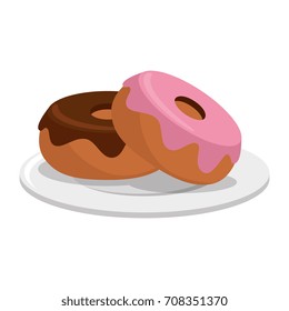 glazed donuts illustration