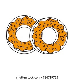 glazed donuts with sprinkles icon image