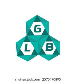 GLB creative minimalist letter logo. GLB unique vector initials alphabet letter logo design
