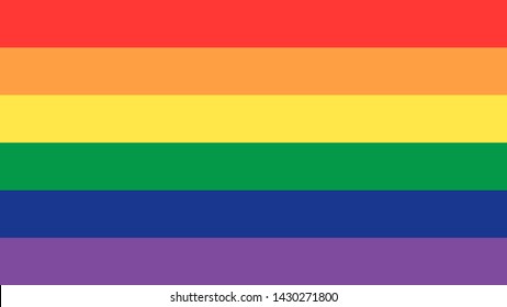 GLBT pride rainbow flag. LGBTQ human rights symbol