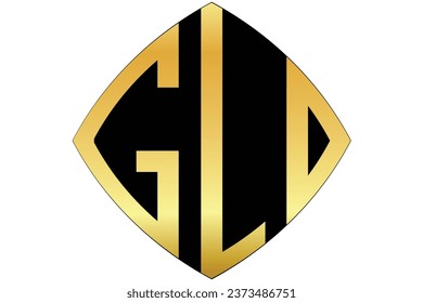 GLD, GL, LD, logo. Abstract initial monogram letter alphabet logo design