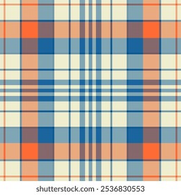 Glen fundo verificar tartan, padrão de mola xadrez sem costura. Impressão de tecido de textura de tecido vetorial em luz e paleta de cores ciano.