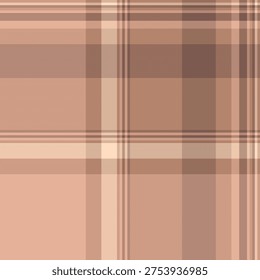 Glen background pattern seamless, merry tartan texture plaid. Close up textile check vector fabric in orange and red colors palette.