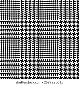 Glen check xadrez padrão sem costura para tecidos, têxteis, impressão, papel de parede, moda masculina, roupas e fundo.  Textura de vetor de dente de cão ou de dente de cão.
