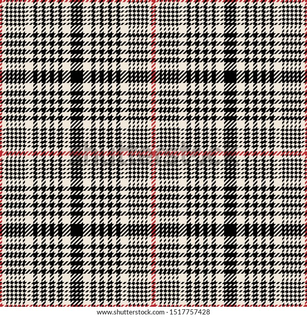 Glen Plaid Pattern Vector Tartan Tweed Stock Vector (Royalty Free ...