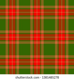 Glen Trool District Tartan. Tartan imitation for prints on fabric and clothing, interior decoration, Scottish-style websites. Seamless pattern. 