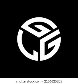 GLG letter logo design on black background. GLG creative initials letter logo concept. GLG letter design.
 svg