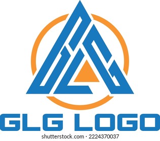 GLG letter logo design for your brand svg