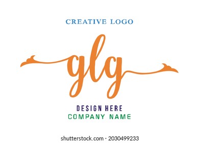 GLG lettering logo is simple, easy to understand and authoritative svg