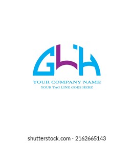 GLH letter logo creative design with vector graphic