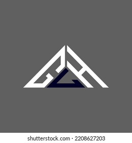 GLH letter logo creative design with vector graphic, GLH simple and modern logo in triangle shape.