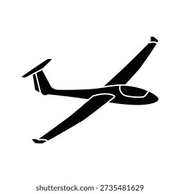 Glider icon silhouette vector illustration design