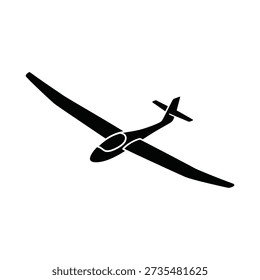 Glider icon silhouette vector isolated design