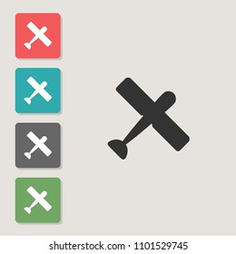 Glider - vector icon. Symbol for web, infographics, print design and mobile UX/UI kit. Vector illustration, EPS10.