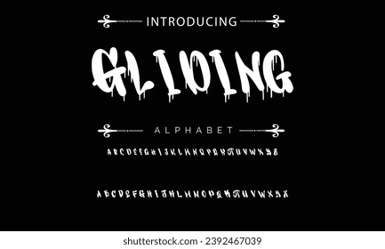 Gliding Graffiti-Schrift-Effekt, Spray-Text-Stil