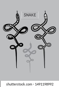 gliding snake as a shape of unalome