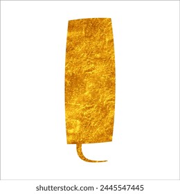 glistering gold foil chat bubble