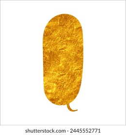 glistering gold foil chat bubble