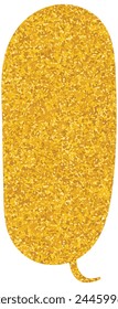 glistering gold foil chat bubble