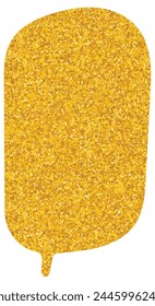 burbuja de chat de lámina de oro brillante