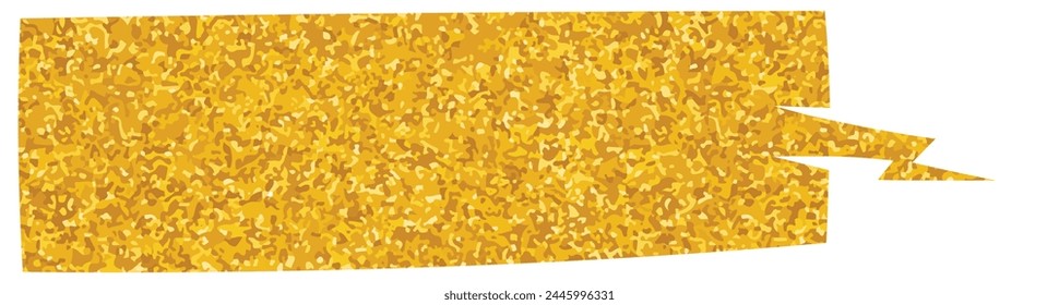 glistering gold foil chat bubble