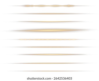 Glistering light line twirl gold, light line twirl gold yellow curve an elegant PNG Overlay with glowing swirl effects, sparkles, and a transparent white background, perfect for dynamic designs.