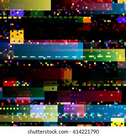 Glitch abstract background with colorful technology malfunction