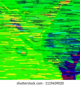 Glitch Abstract Background. Random Color Noise Vector Texture
