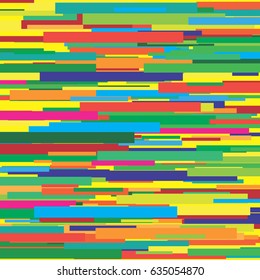 Glitch Abstract Background. Random Color Noise Vector Texture