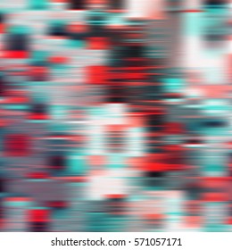 Glitch abstract background, vector illustration