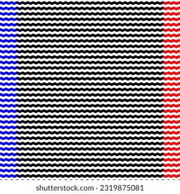 Glitch abstract seamless pattern, digital image data distortion, black and white background, vector illustration.