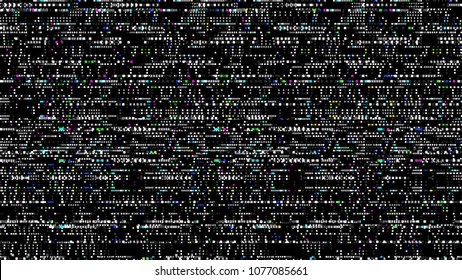 Glitch. Abstract shapes. Chaos. Pixel. Cyberpunk. Computer screen error. Digital design. Pixel noise. Virtual. TV signal fail. Futuristic. Glitch background.