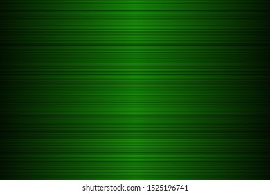 Glitch, abstract striped lined horizontal glowing background. Scan screen. Techno green futuristic card with stripes. Vector illustration.