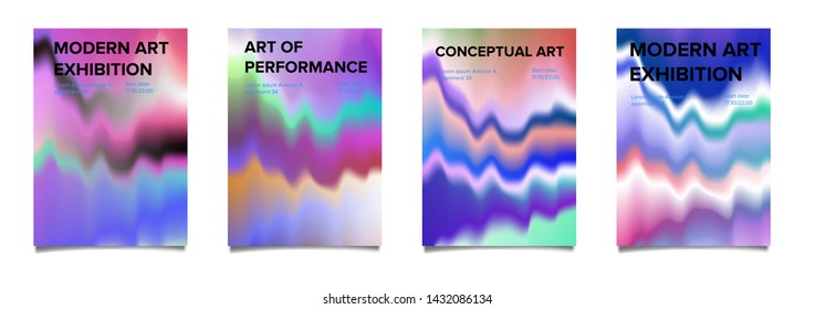 Glitch art futuristic vector background. Posters for music event, contemporary conceptual art exhibition, modern theatre play. Vaporwave 80s-90s VHS neon style.