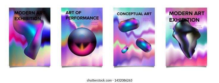 Glitch art futuristic vector background. Posters for music event, contemporary conceptual art exhibition, modern theatre play. Vaporwave 80s-90s VHS neon style.