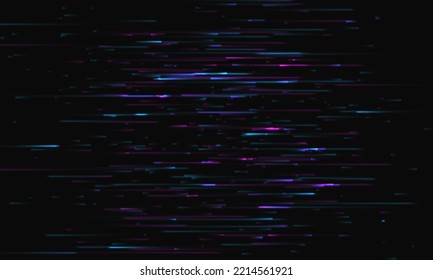 Glitch Background. Abstract Noise Effect, Error Signal, Television Technical Problem. Vector Illustration.