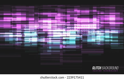 Glitzer Hintergrund. Abstrakter Rauscheffekt, Fehlersignal, technisches Fernsehproblem. Vektorgrafik.