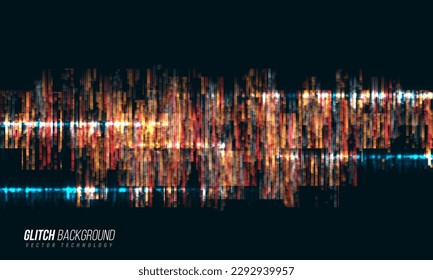 Glitch background. Abstract noise effect, error signal, television technical problem. Vector illustration.