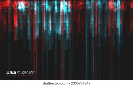 Glitch background. Abstract noise effect, error signal, television technical problem. Vector illustration.