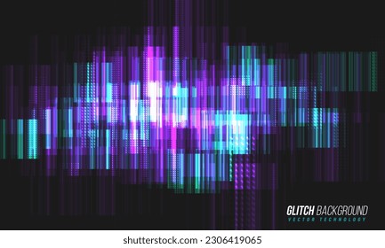 Fondo brillante. Efecto de ruido abstracto, señal de error, problema técnico de televisión. Ilustración vectorial.