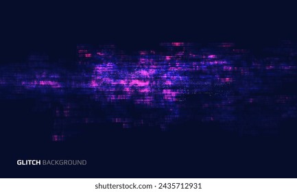 Glitch background. Abstract noise effect, error signal, television technical problem. Vector illustration.