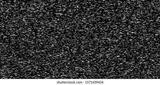 Glitch background, black ans white vector digital banner