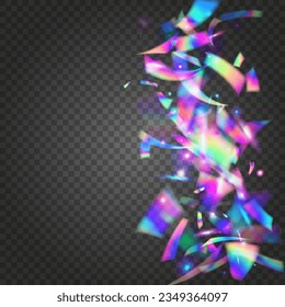 Glitch Background. Blue Shiny Glare. Fiesta Foil. Disco Element. Iridescent Texture. Neon Sparkles. Surreal Art. Laser Carnaval Sunlight. Purple Glitch Background