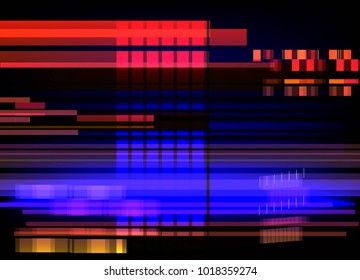 Glitch Background. Distorted Glitch. Banner, Poster, Flyer, Brochure, Card.  Style. Vector Ilustration.