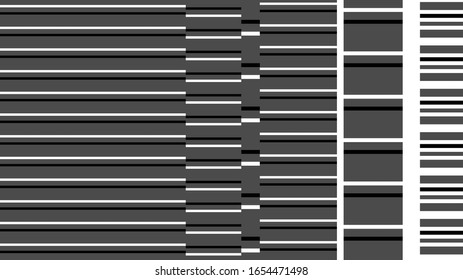 Fondo de brillo, efecto de ruido, rayas abstractas en blanco y negro, textura vectorial