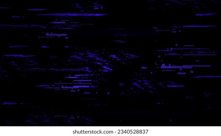 Glitch background. Symbol of cyberpunk, hacker attack. Modern design, technological error. Vector Illustration