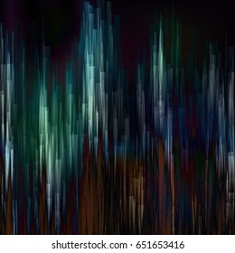 Glitch Background Vector. Digital Image Data Distortion. Dark Glitch Background. 