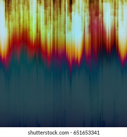 Glitch Background Vector. Signal Fail. Data Decay. Colorful Dark Glitched Stripes.