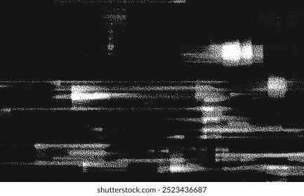 Glitch background. VHS grunge texture. Retro video backdrop. Abstract pixel noise effect. Vector illustration.